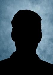 male silhouette plus background